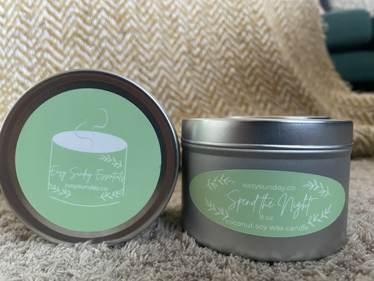 'Spend the Night' 8oz coconut soy candle